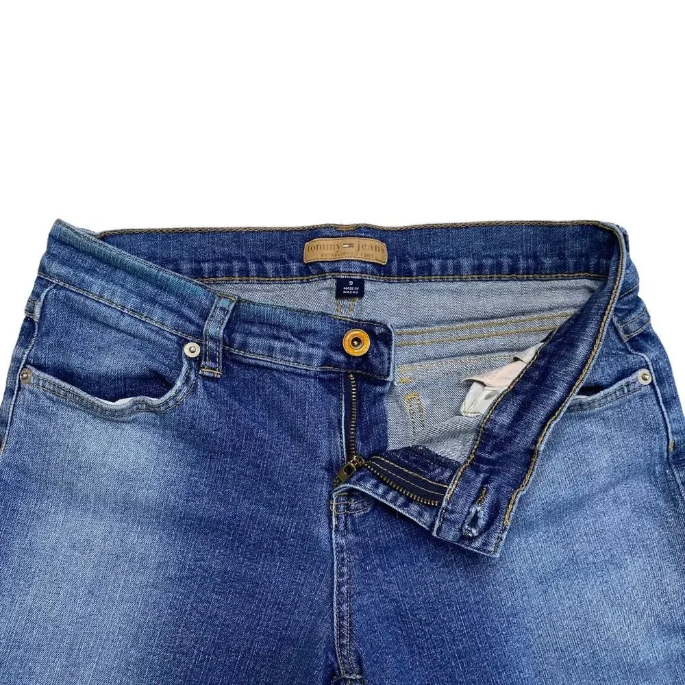 Vintage Tommy Hilfiger Tommy Jeans Denim Bermuda Shorts Flap Pockets Y2K 2005 9
